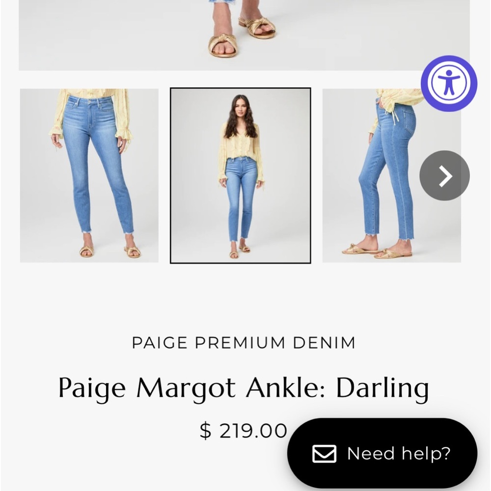 Paige jeans Margot Crop ankle